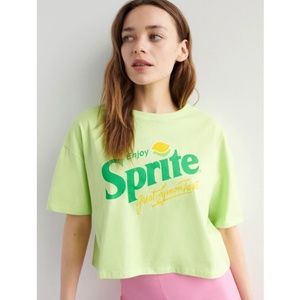 NWT Sprite Women's Graphic T-shirt Cotton Green Licensed Product